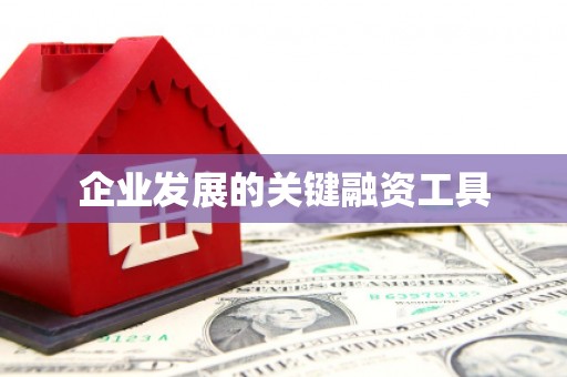 建湖企业发展的关键融资工具