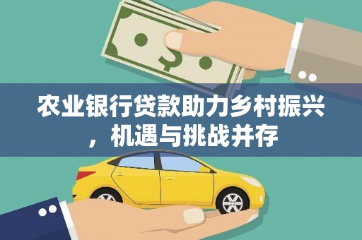 建湖农业银行贷款助力乡村振兴，机遇与挑战并存