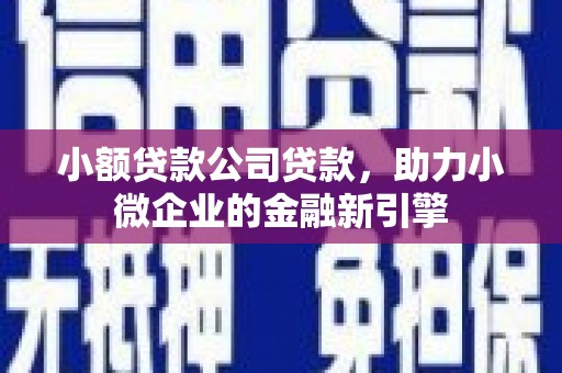 建湖小额贷款公司贷款，助力小微企业的金融新引擎