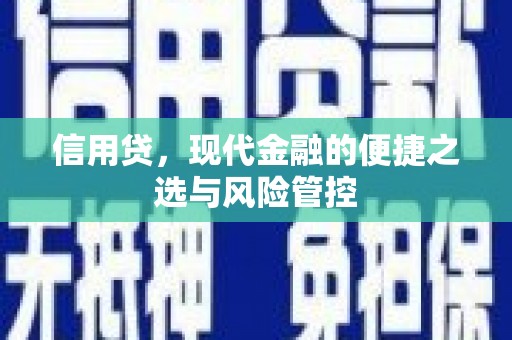 建湖信用贷，现代金融的便捷之选与风险管控