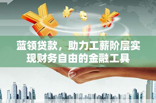 建湖蓝领贷款，助力工薪阶层实现财务自由的金融工具